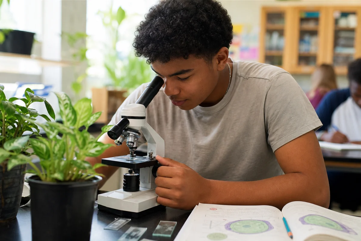 What is Biology - student practicing core concepts with focused study