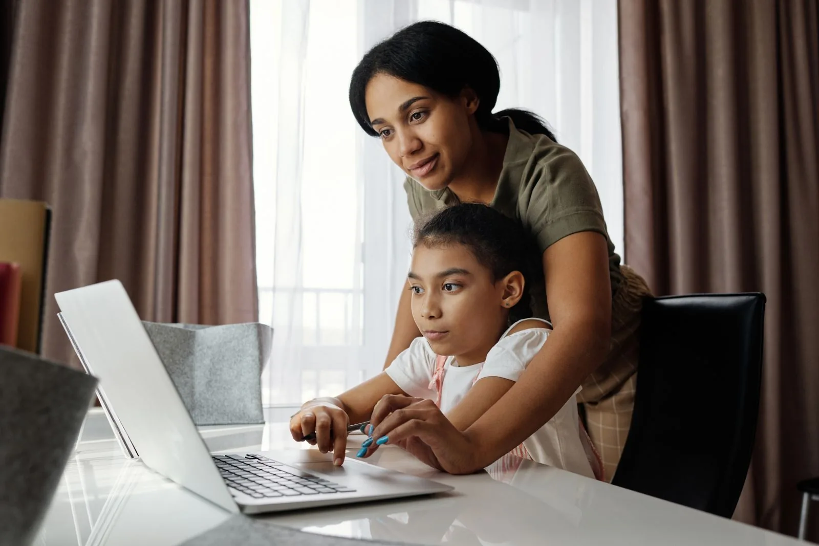 Expert gifted-testing tutor working one to one with a young learner