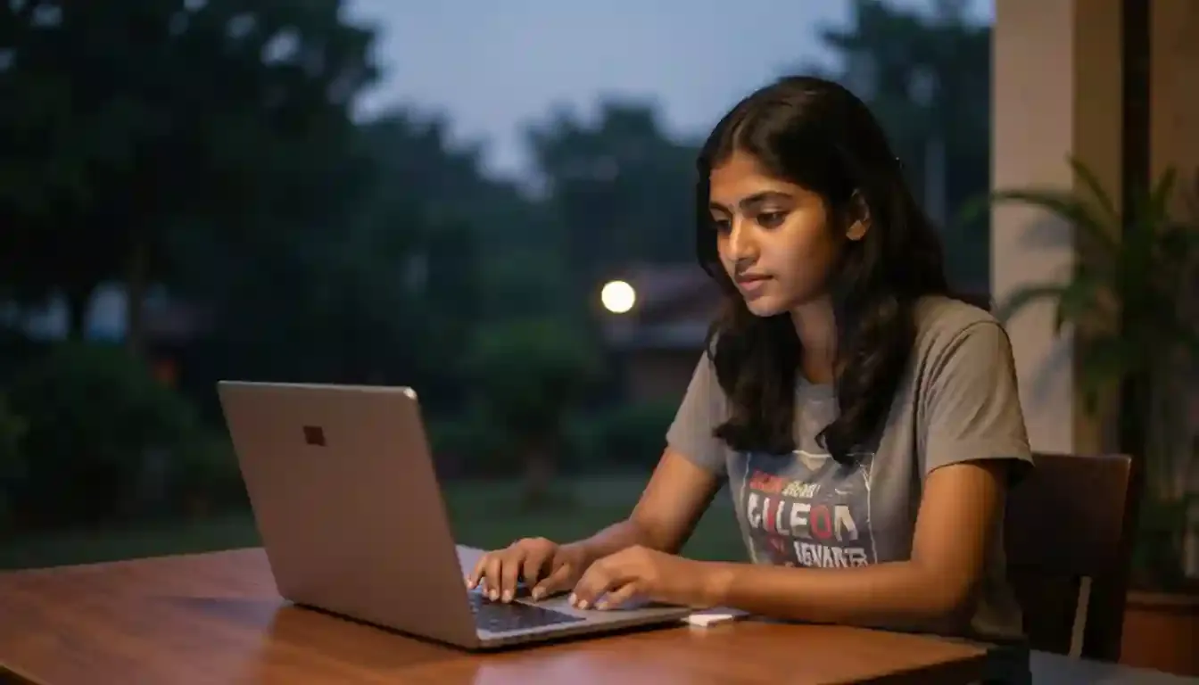 Student attending a live online IGCSE Biology tutoring session