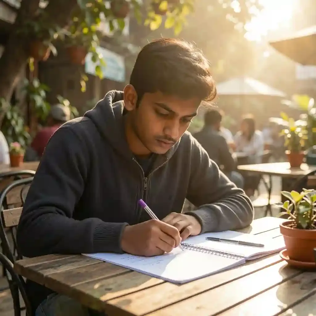 Student attending a live online IGCSE Maths tutoring session