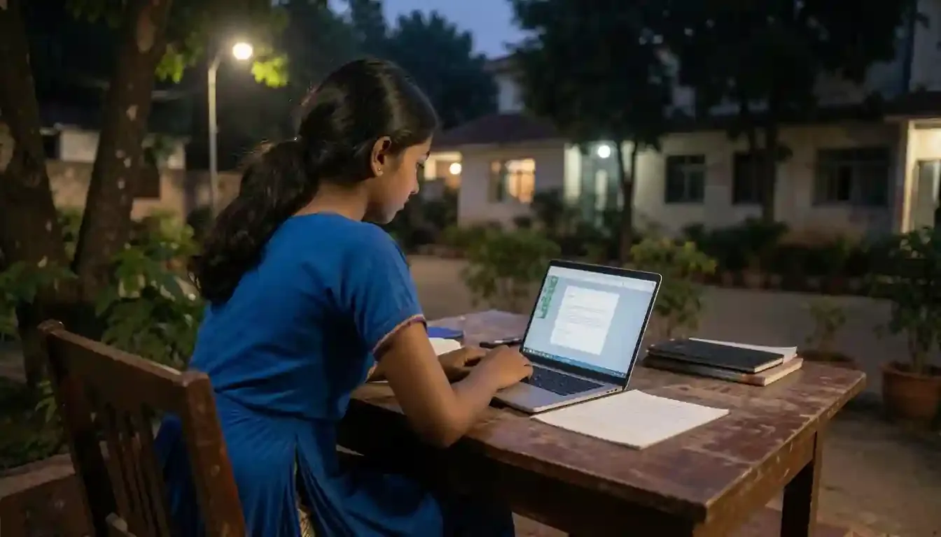 Student attending a live online IGCSE Physics tutoring session