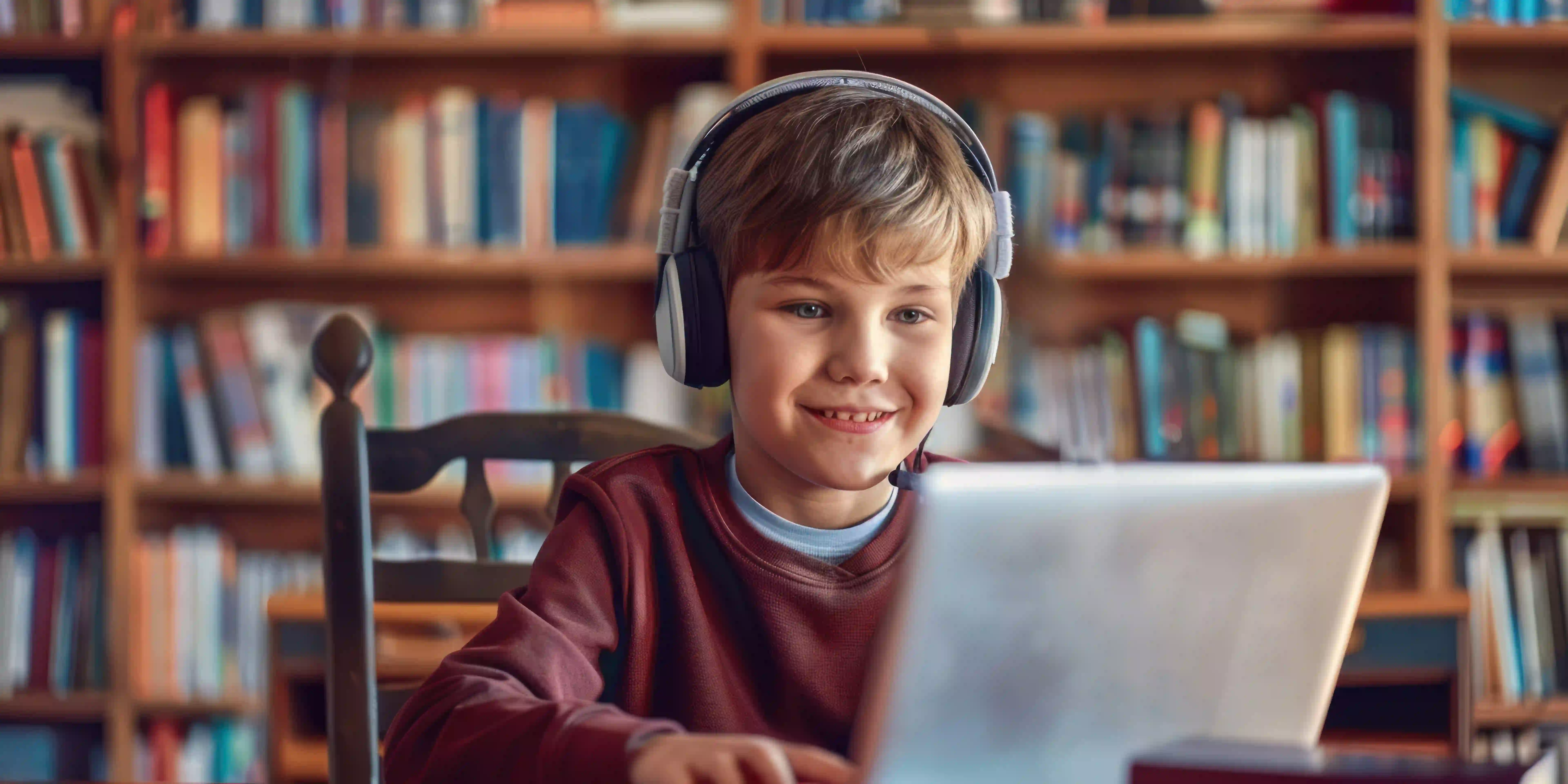 An NCEA Level 1 student studying during an online business studies tutoring session