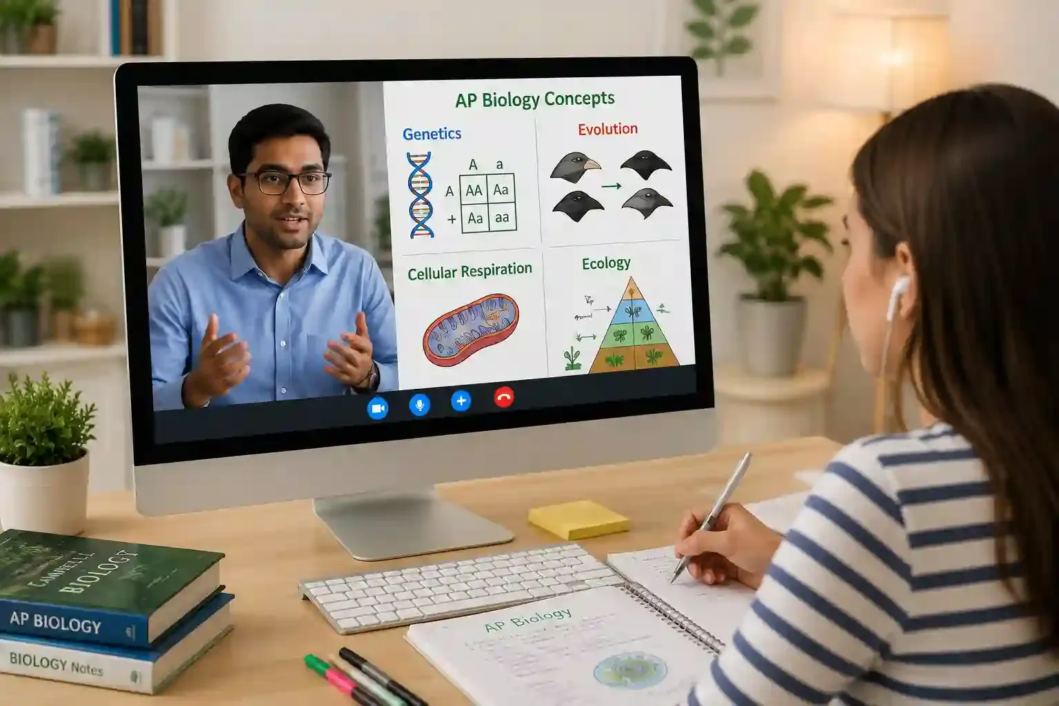 Online AP Biology tutoring with expert teachers for high school students