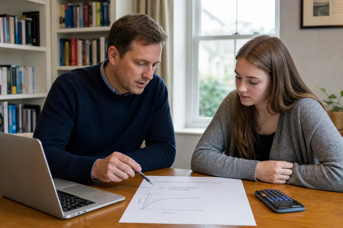 AS Level Chemistry tutor supporting a student one-to-one