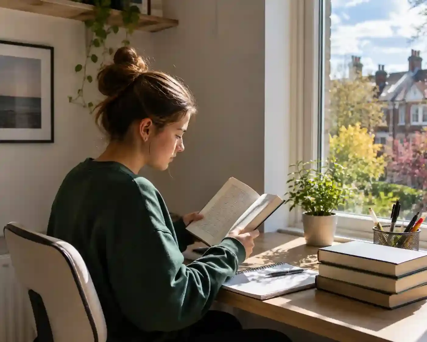 KS3 English Language student in a live 1-to-1 online lesson