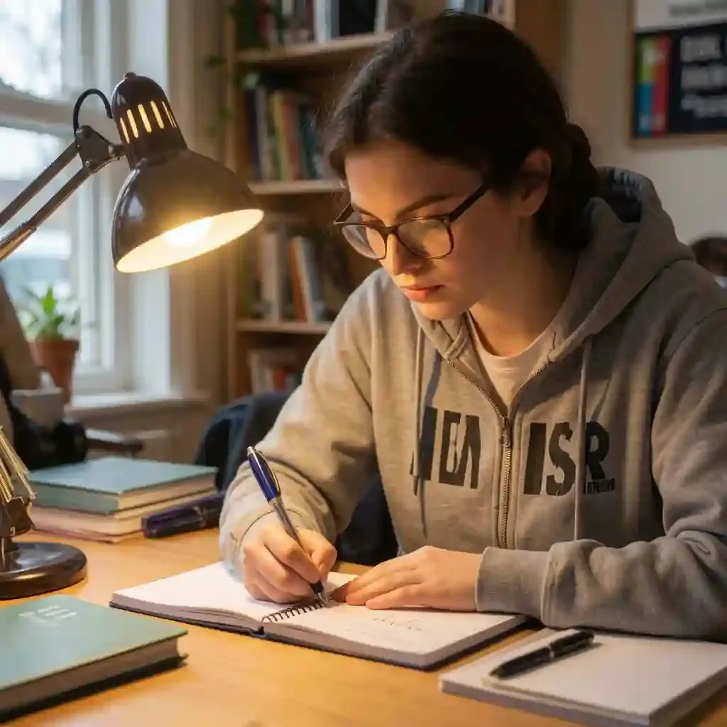KS3 English Language tutor supporting a student one-to-one