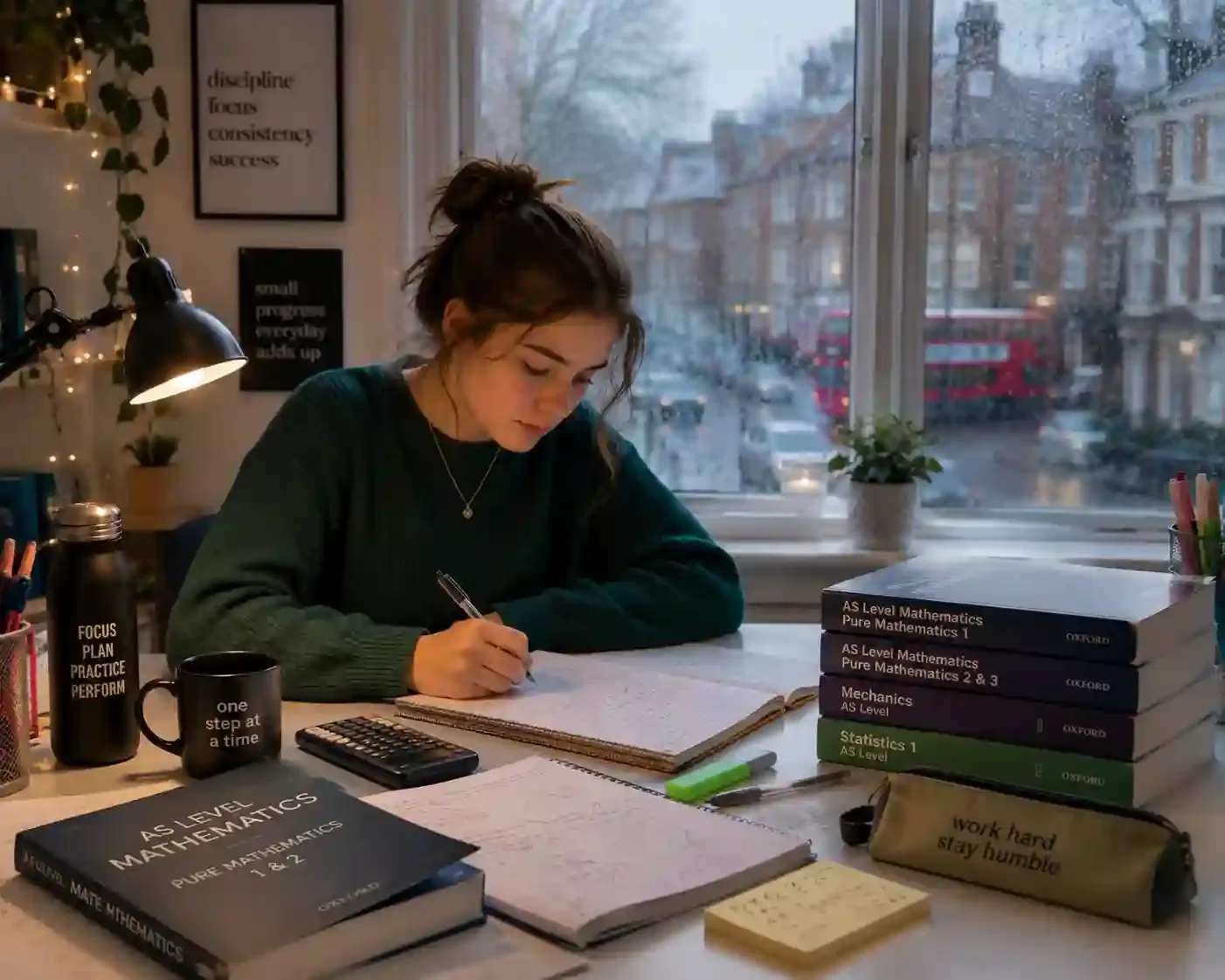 AS Level Maths student in a live 1-to-1 online lesson