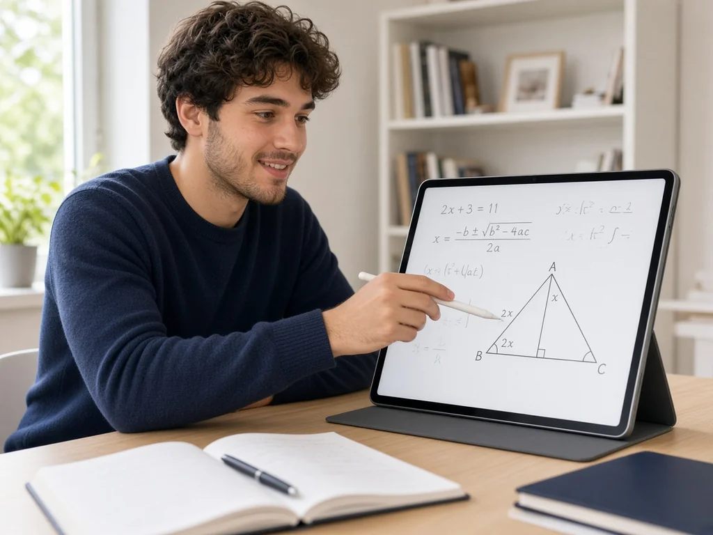 Expert ACT Math tutor explaining equations during a live session