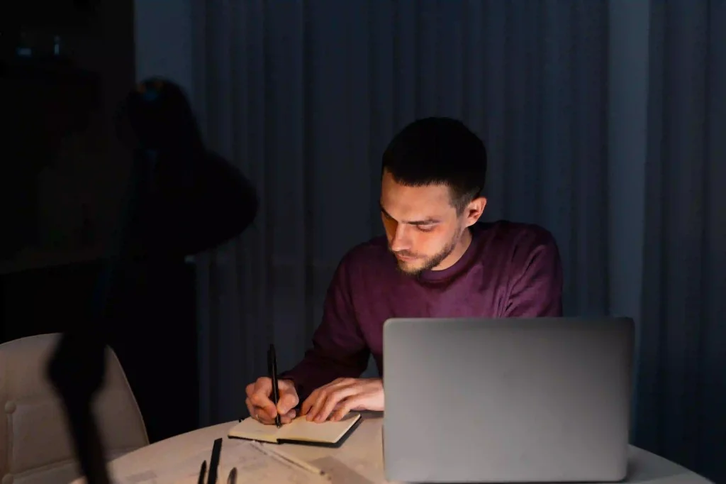 Student attending online MAP testing prep tutoring from home